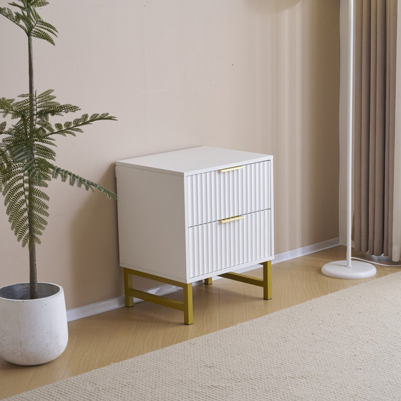 Maina 50cm W Particle Board Bedside Table