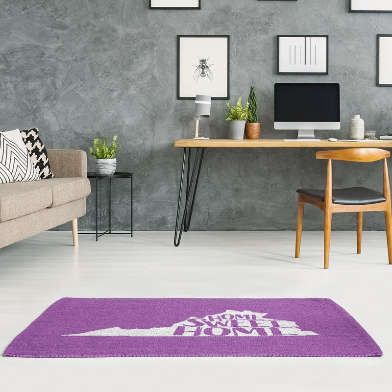 Tapis de maison purple home Virginia, Rectangle 5 pi x 7 pi
