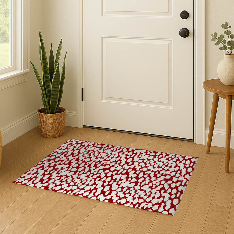 Doormat, Rouge canneberge, L 72 po x L 48 po