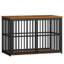 Dog Crate Furniture, 3-Door Wooden Dog Crate with Adjustable Side Door, End Side Table for Small/Medium/Large dogs, Indoor Dogs Kennel -525532096-534694784