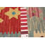 Tapis rouge unique 4 pi x 5 pi 10 po Terraza