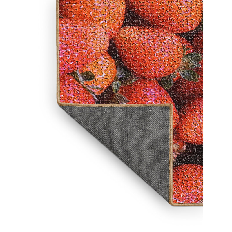 Tapis rouge clôturer les fraises, Rectangle 3 pi x 5 pi