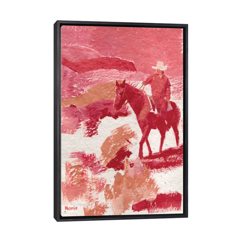 Après-midi ombres - reproduction d'art murale - toile encadrée, 48 po x 32 po, Toile avec cadre, Distressed Black