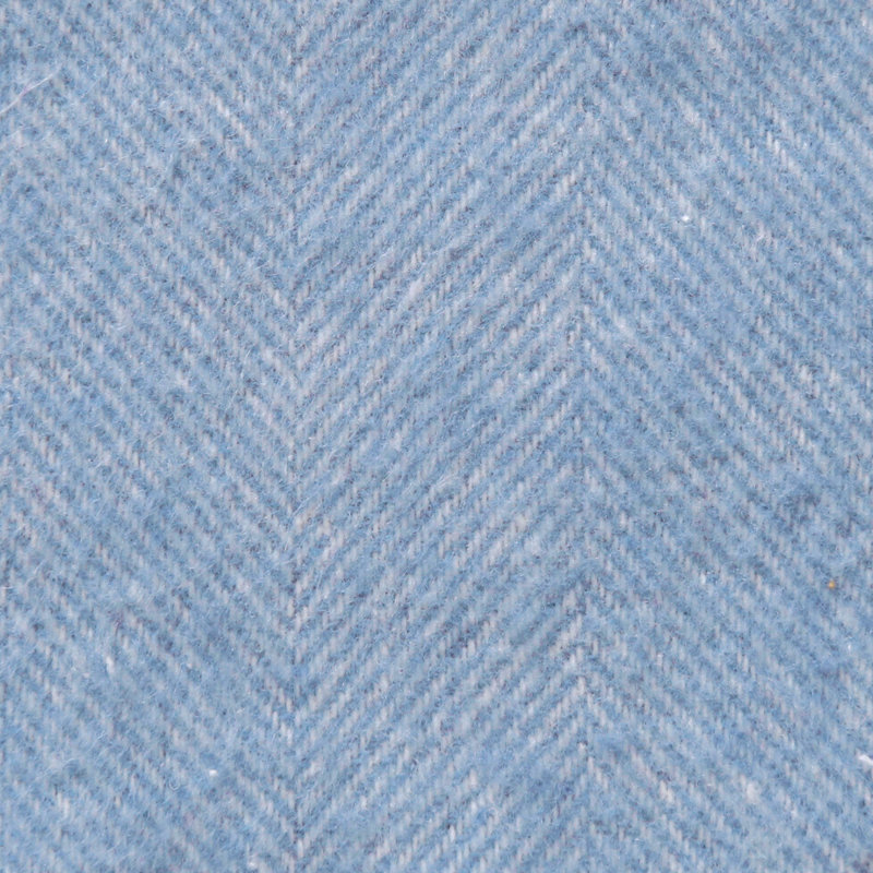 Italian Herringbone Throw, Blue Denim
