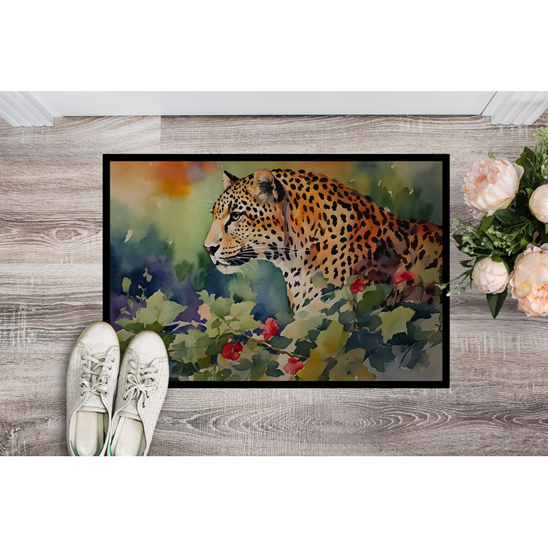 Louvina Non-Slip Doormat, L 18 po x L 27 po