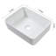 Lavabo de salle de bain vasque rectangulaire en céramique blanche L 24 po x l 15 po