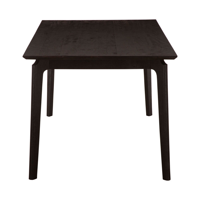Genavie Solid Wood Dining Table, Black, 30"H x 60"L x 30"W