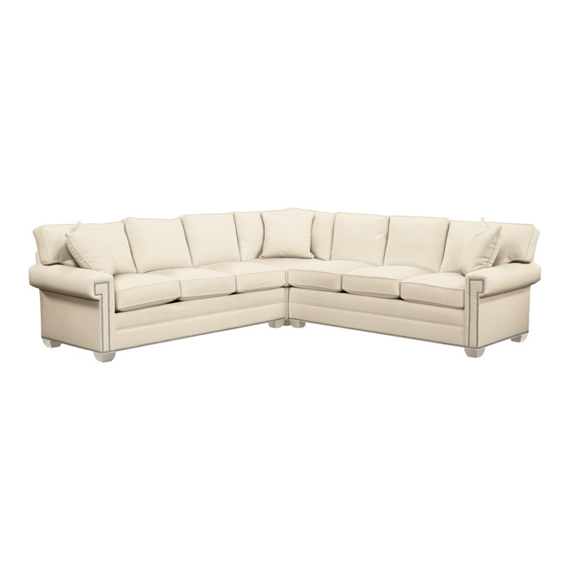 American Bungalow 3-Piece Davidson L-Sectional, Wrenn, Kimoni Natural, No
