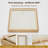 2-Pack 5x5 Solid White Oak Photo Frames - Convertible Mat Display with Tempered Glass