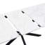 Extendable Dining Table 160cm Marble Effect Black X Leg 4-6 Seater Modern