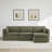 Winfree 112.6" W 4-Piece Modular Sectional with Storage Ottoman -497489519