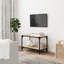 Lillehammer TV Cabinet Black 80X33x41 Cm Engineered Wood And Steel-1458557265-1461009552