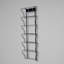 Fixation murale horizontale FixtureDisplays 6 poches 6 x 4 po carte de voeux porte-cartes 6,7 x 2 x 21,3 po 11714-6X4 noir