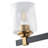 4-Light UL Listed Modern Vanity Lighting with Texture Glass Shade