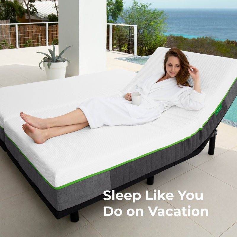Cariloha Medium-Firm Classic Mattress - Viscose Memory Foam - Full - 10" - White, Twin