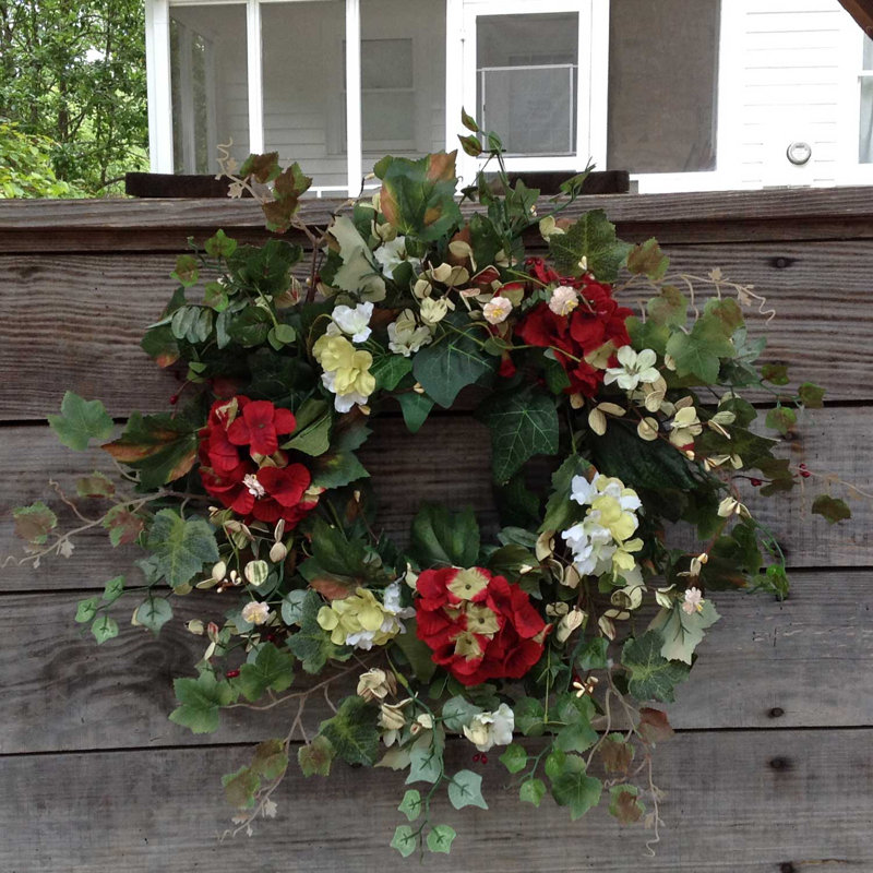 Faux Silk, Floral, Greenery, 24'' Wreath