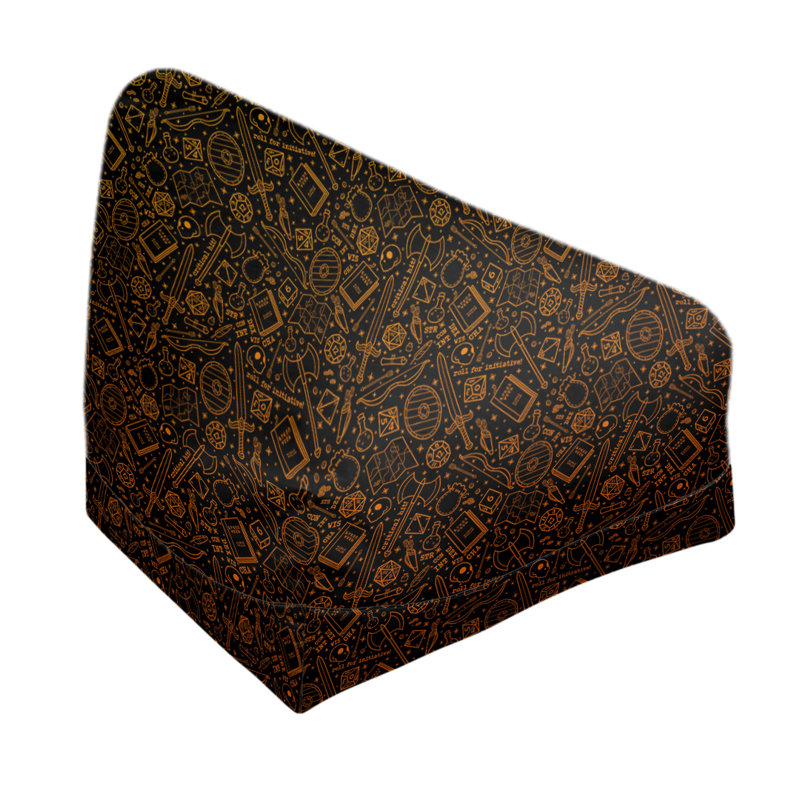 Sac de pois Leffel, H 120 po x L 31 po x P 60 po, Rembourrage poly, Dégradé noir / feu