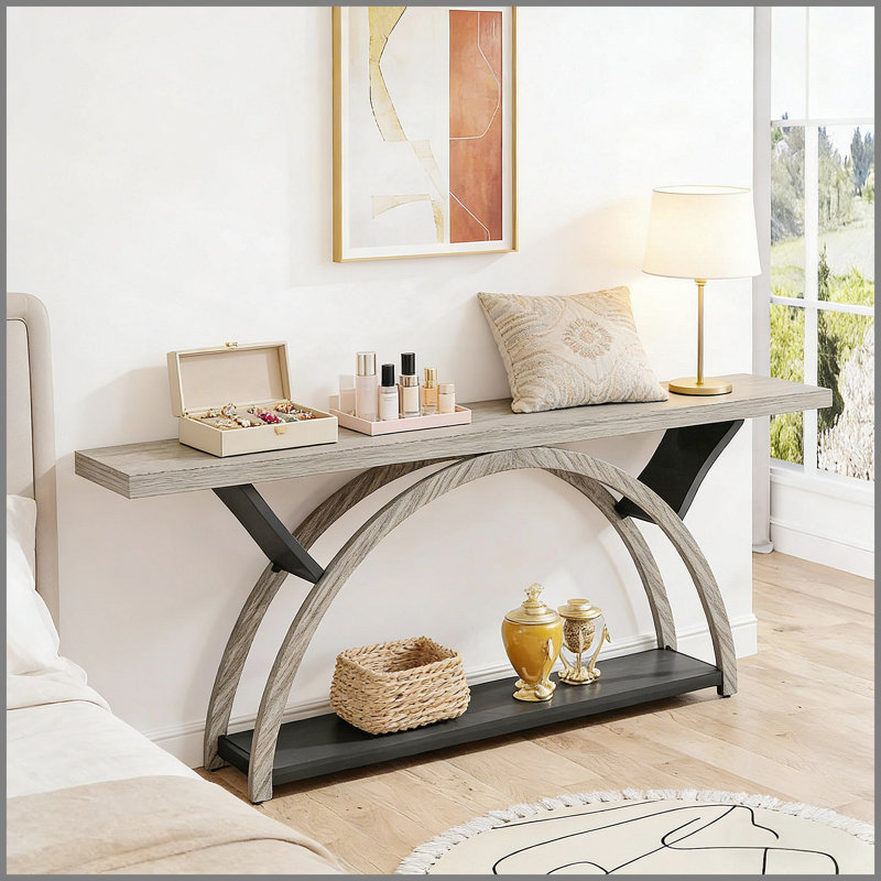 2-Tier Side Table,Entryway Table,Console Table