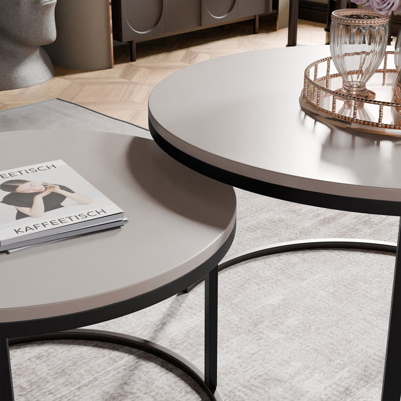 Coffee Table with Storage, 48cm. H x 70cm. L x 70cm. W, Cashmere, Black