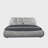 Upholstered Platform Bed with Oversized Padded Backrest-1578918508-1563618055