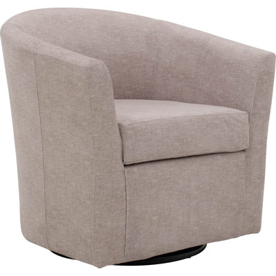 Hansell Upholstered Swivel Barrel Chair