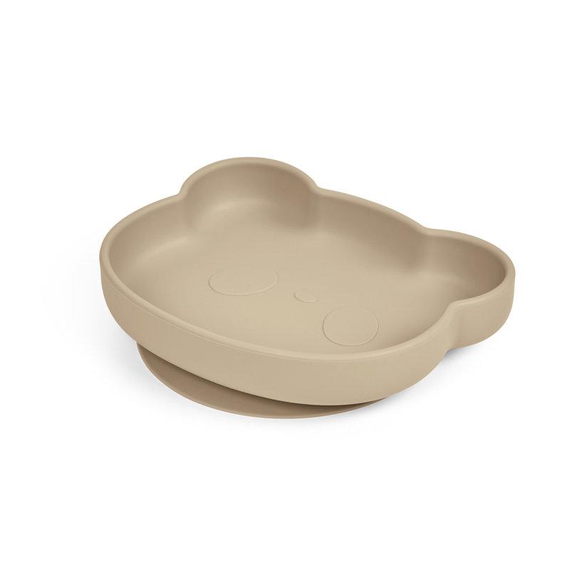 6 Piece Silicone Feeding Set , Beige