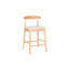 Tabourets de comptoir rembourrés de style moderne Mid-Century avec pieds en bois massif, idéal pour îlot de cuisine, salle à manger et bar-1913792397