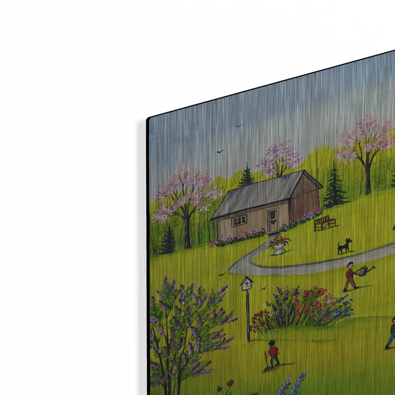 Lark Manor ™ «Beautiful Day» par Sharon Mark, art mural en métal, H 16 po x l 24 po