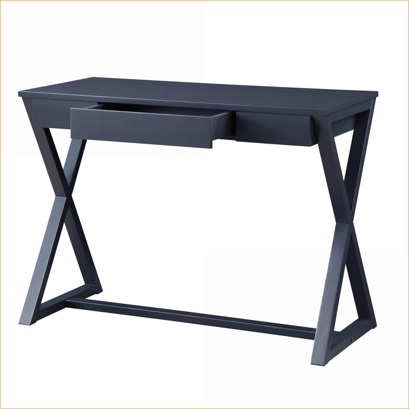 Console, finition anthracite contemporaine avec 1 tiroir | Gris anthracite | Bois synthétique