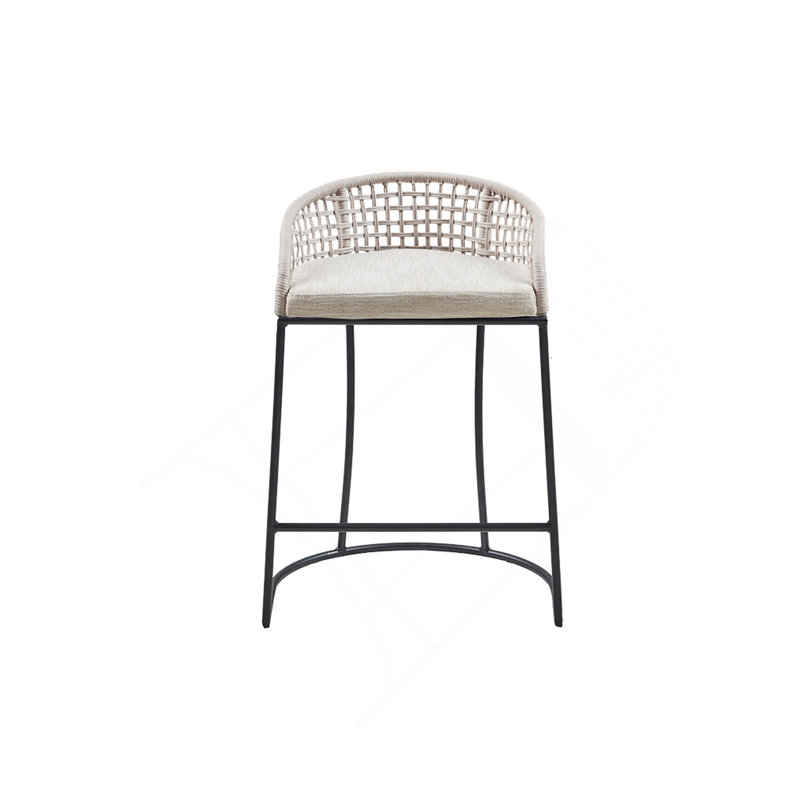 Tabouret de comptoir tissé 25 po