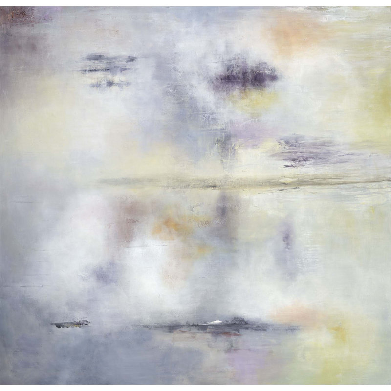 «Pale Abstract» par Yaffa G - peinture sur toile tendue, H 50 po x l 50 po x P 2 po
