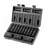 1/2" Drive Impact Socket Set, 13 Piece Deep Socket Set Metric 10-24mm, 6 Point CR-V Alloy Steel for Auto Repair, Easy-to-Read Size Markings, Rugged Construction, Includes Storage Case
