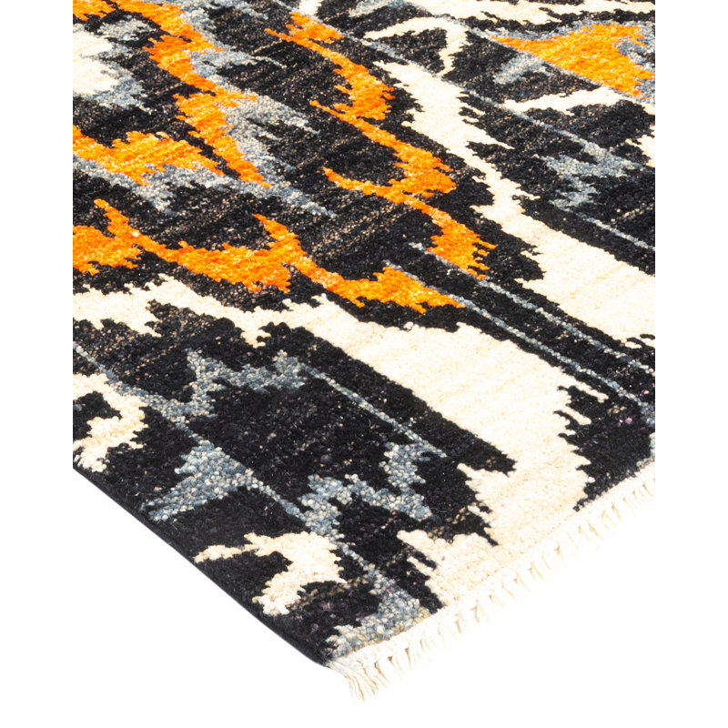 Contemporary One-of-a-Kind 6' 2" X 9' 5" Hand Knotted Area Rug