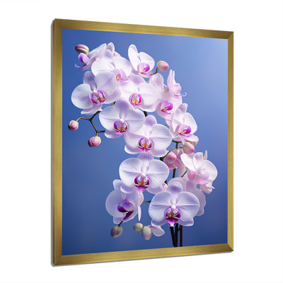 Orchidées mauves élégantes I - imprimé