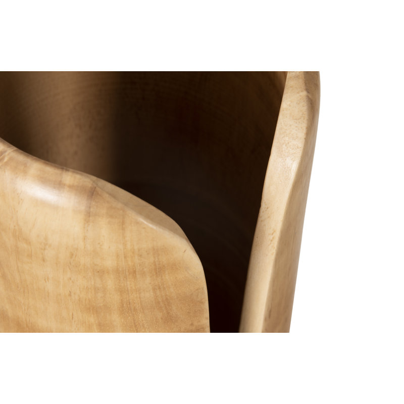 Interval Wood Vase, 17" H x 6" W x 6" D, Brown