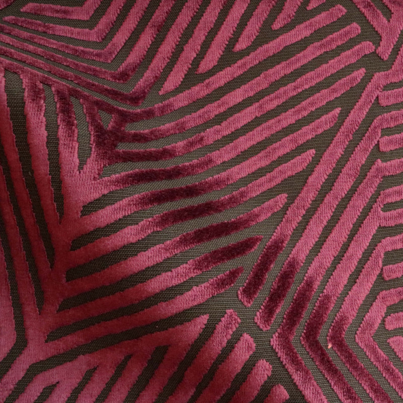 Otis-Aurora Burnout Velvet Fabric, Sunset