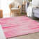 Premium Machine Washable Prisco Pink Rug