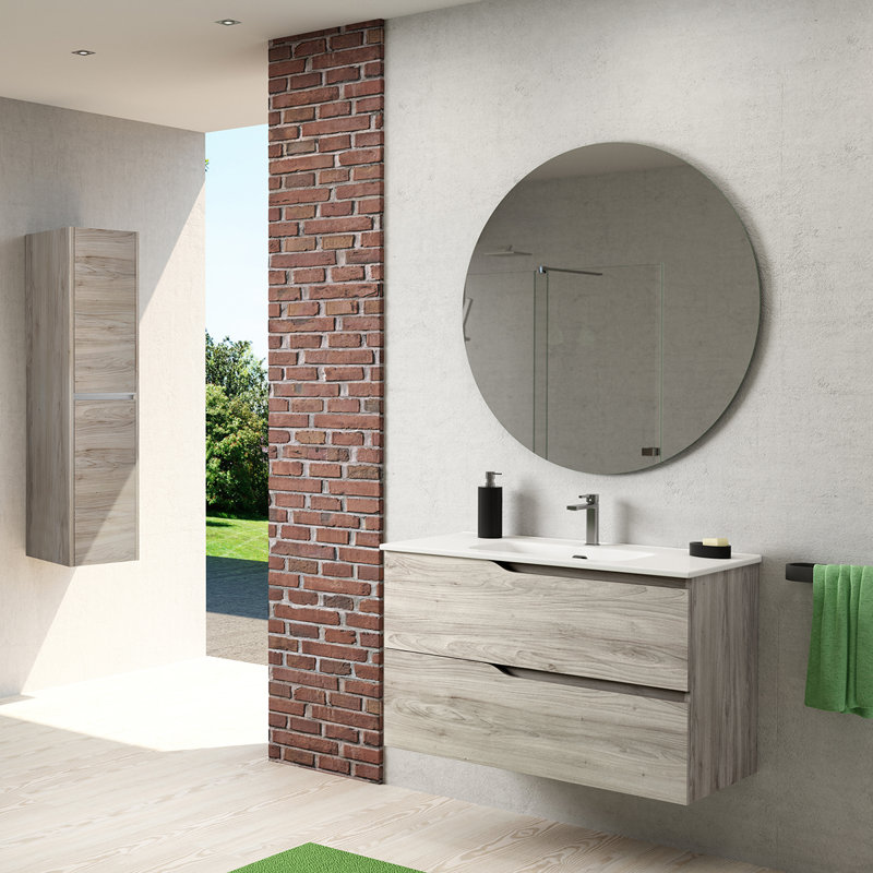 Menta 40'' W Single Vanity, Gray Pine