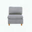 Fauteuil sans accoudoirs - tissu Dorris - pieds en bois-566424640