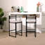 Ensemble de 2 tabourets de bar tissés à la main avec tabourets de bar à hauteur de comptoir pour la cuisine, la maison et le bureau-1293998345