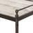 Eilette Eisen Nightstand-Striated Marble