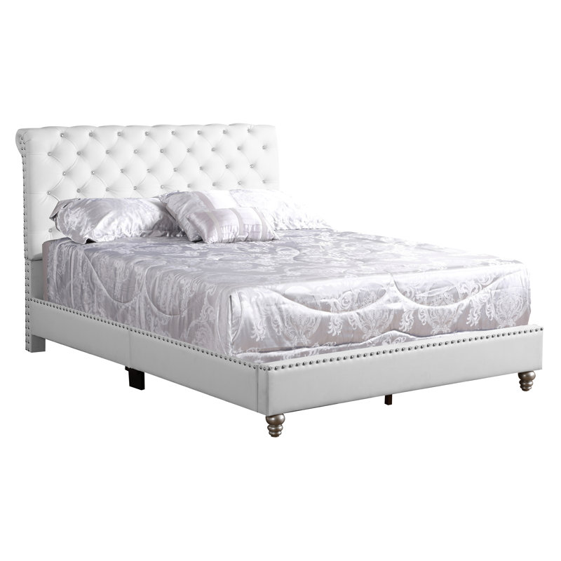 Lit sommier double Maxx, blanc, Blanc, Lit double