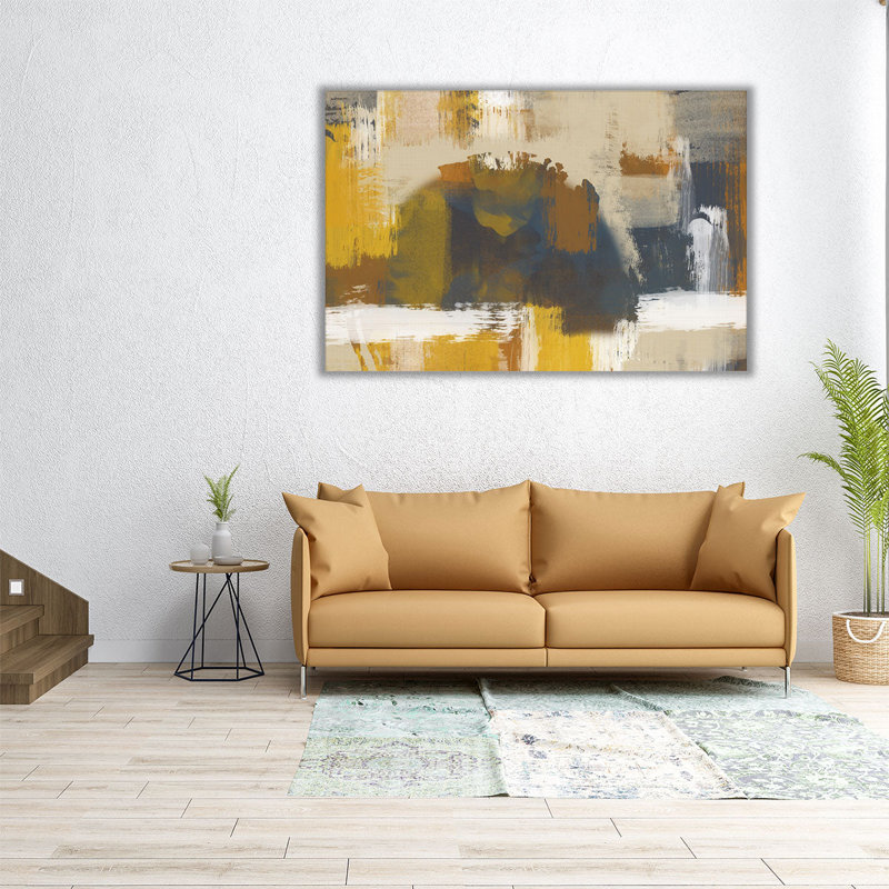 «Distress Sun Blaze 1», reproduction d'art sur toile, H 32 po x l 48 po