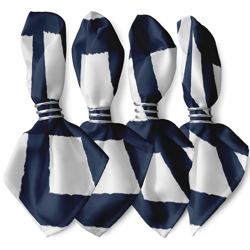 Ensemble de serviettes 4 pièces Aksel, Bleu marine