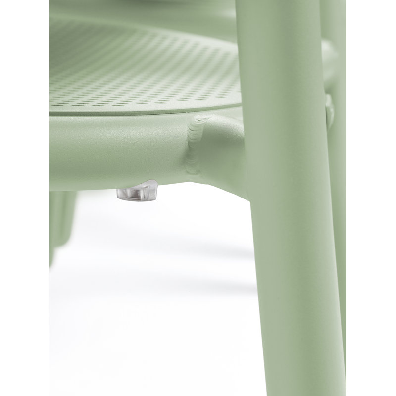 Toní Stacking Patio Dining Armchair, Mist Green