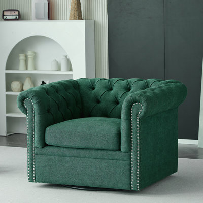Fauteuil club pivotant Chesterfield