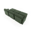Trois places en tissu chenille, 3 options mobiles, coussin lombaire, base en bois, design simple et épuré avec repose-pieds, ergonomique pour le confort, coussins en éponge, élégant