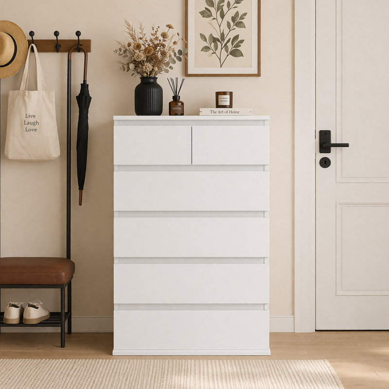 60cm W Chest of Drawers, 6  Drawer