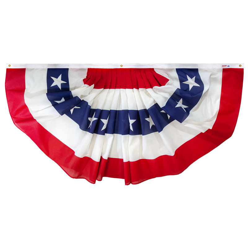 Dallon Double Sided 36'' H x 72'' W Polyester Independence Day Bunting