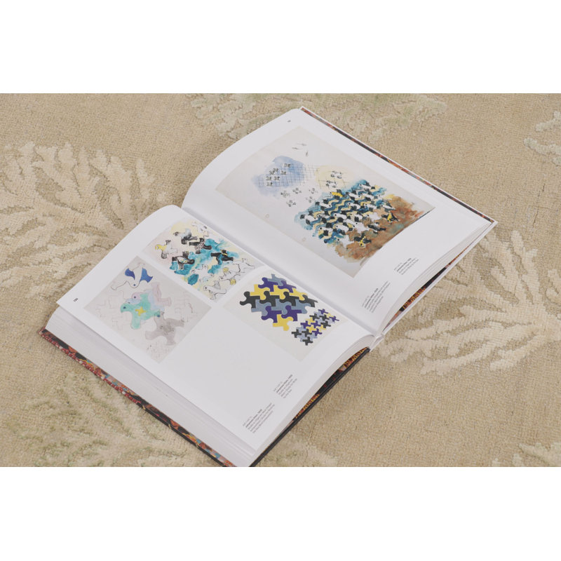 Block Print Hand Knotted Floral Area Rug